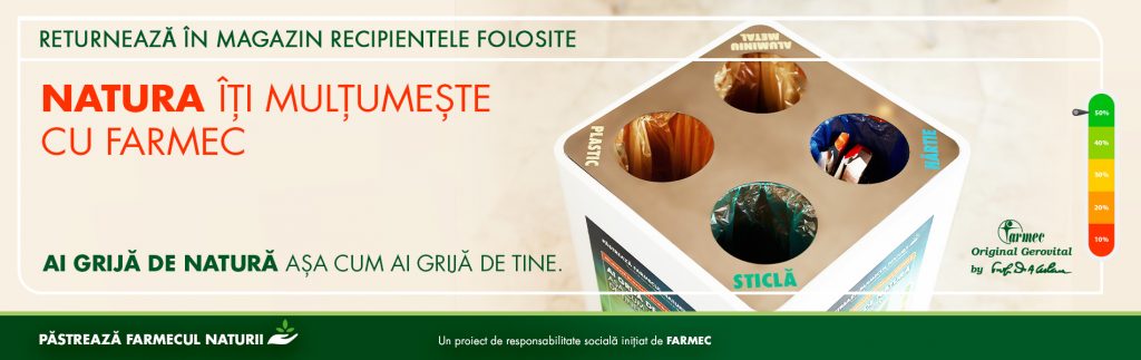 Banner · Natura îți mulțumește cu Farmec