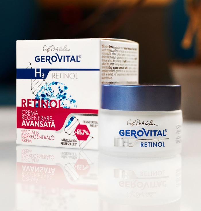 crema cu retinol gerovital pentru regenerare avansata a tenului